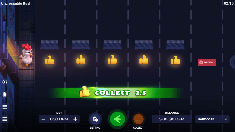 Jogar Uncrossable Rush com Dinheiro de Verdade em Cassinos Online